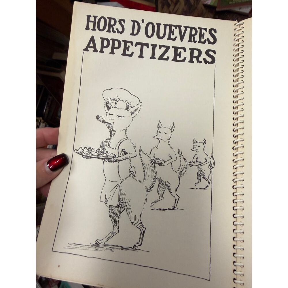 Vintage Gates Mills Ohio Cookbook Spiral Bound How To Cook a Fox Cover Recipes - Picture 10 of 12